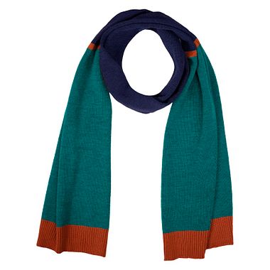 P.A.C. Balua Scarf rust petrol