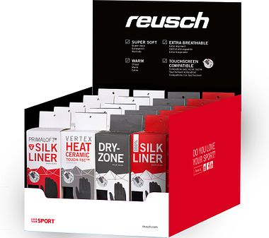 Reusch Liner Display Box black