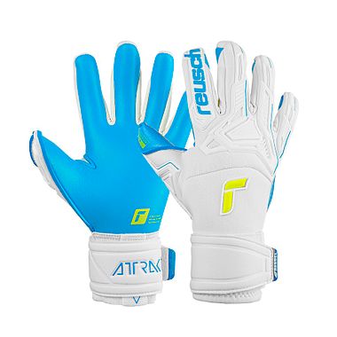 Reusch Attrakt Aqua Windproof white/aqua blue