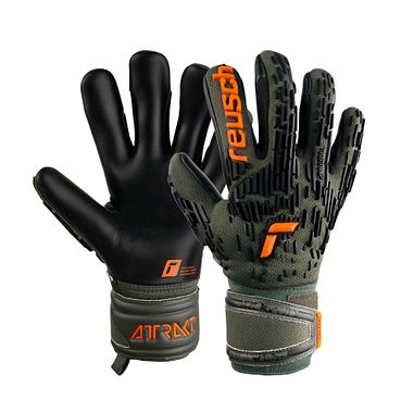 Reusch Attrakt Freegel Silver  desert green/shocking orange/black