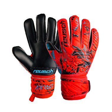 Reusch Attrakt Silver Junior bright red/future blue/black