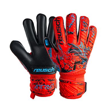 Reusch Attrakt Silver bright red/future blue/black