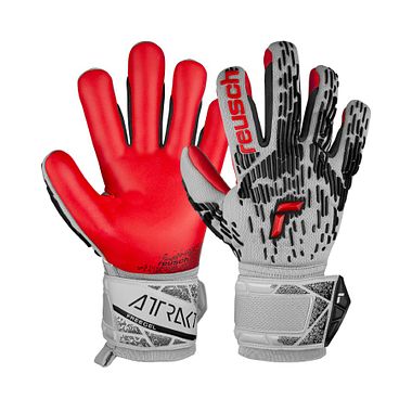 Reusch Attrakt Freegel Silver vapor gray/fiery red