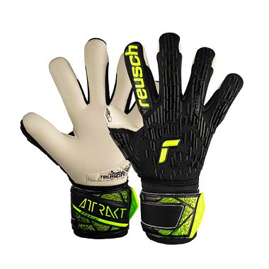 Reusch Attrakt Freegel Gold JR blk/safety yellow