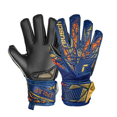 Reusch Attrakt Silver Junior pre.blue/gold/blk