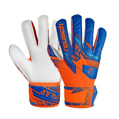 Reusch Attrakt Solid  shocking orange/blue