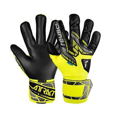 Reusch Attrakt Duo Evolution safety yellow/silver/black