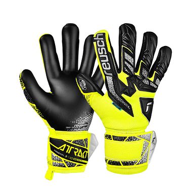 Reusch Attrakt Freegel Silver safety yellow/silver/black