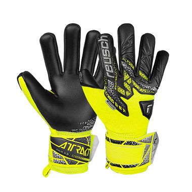 Reusch Attrakt Gold X NC safety yellow/silver/black