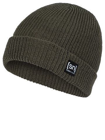 SN Super Natural MERINO BASIC BEANIE black ink