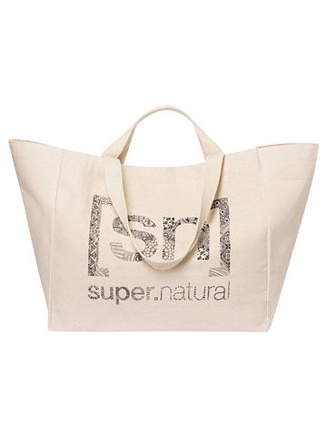 ARABASQUE LOGO BAG natural white