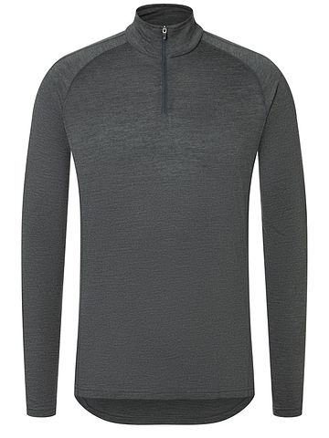 M BASE 1/4 ZIP 175 pirate grey mel