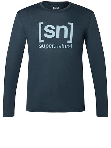 SN Super Natural M LOGO LS blueberry/citadel blue