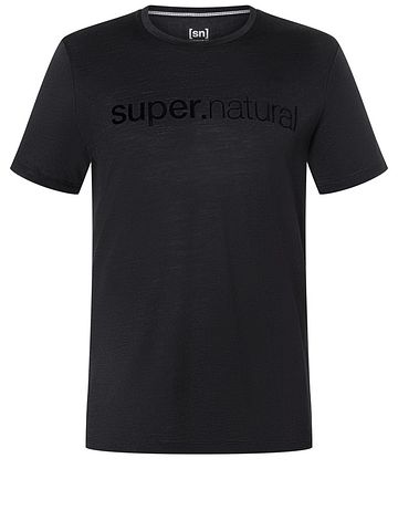 SN Super Natural M 3D SIGNATURE TEE jet black/jet black