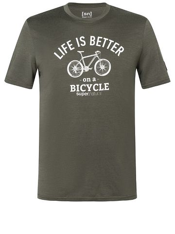 SN Super Natural M BETTER BIKE BIO J TEE black ink/white stone