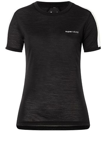 SN Super Natural W ALARM RUNNING TEE jet black