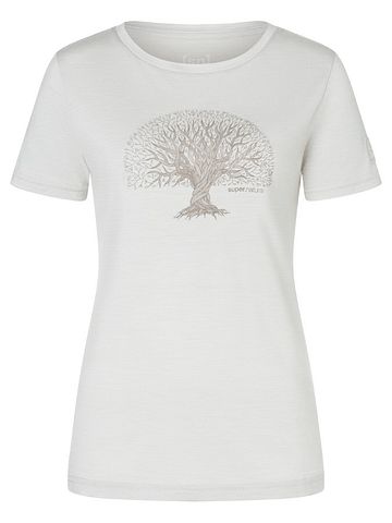 SN Super Natural W TREE OF KNOWLEDGE BIO J TEE white stone melange/vintage khaki melang