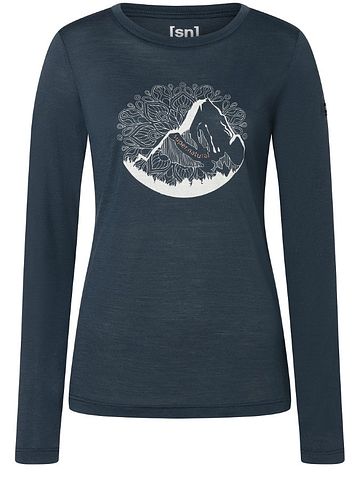 SN Super Natural W MOUNTAIN MANDALA TREE LS blueberry/feather grey/copper