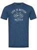 SN Super Natural M BETTER BIKE TEE DarkDenimMel/Feat