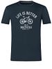 SN Super Natural M BETTER BIKE TEE blueberry/vapor grey