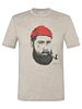 SN Super Natural M SN SAILOR TEE vintage khaki mela/blk ink/high risk red