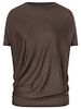 SN Super Natural W YOGA LOOSE TEE chocolate bean