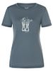 SN Super Natural W FLOWER BOOTS TEE turbulence blue/feather grey