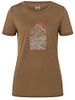 SN Super Natural W PREIKESTOLEN CLIFFS TEE kangaroo/vintage khaki mel/kangaroo glit