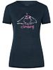 SN Super Natural W I LOVE CLIMBING TEE bluebe/orch/n.wht