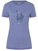 SN Super Natural W FLOWERHANDS TEE blue violet/blueberry/silver