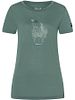 SN Super Natural W FLOWERHANDS TEE b.green/f.grey/co